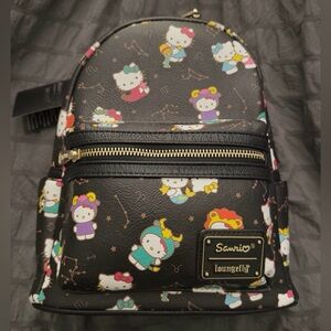 Hello Kitty Black Mini Backpack